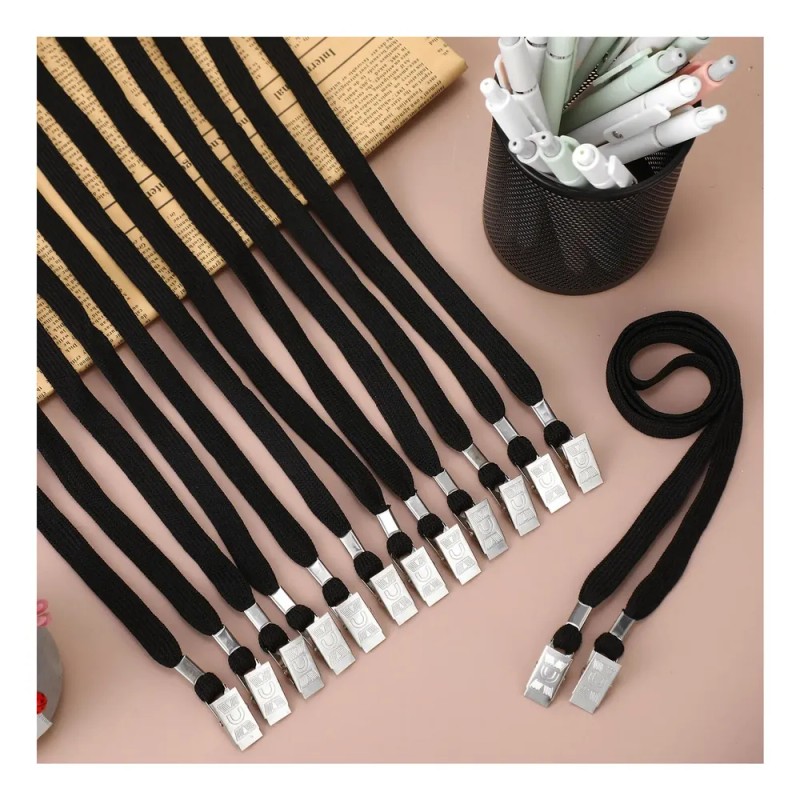 Patelai: 100 Cordones Con Doble Clip Y Giro De Mascarilla