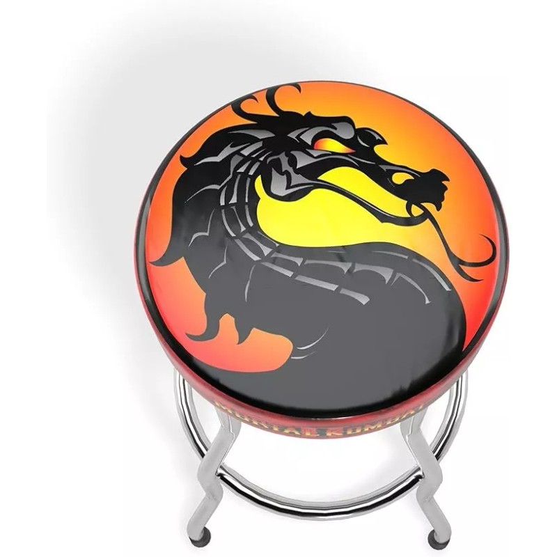 Hunter ARCADE1UP Adjustable Stool - Chrome-Plated Frame, Foam Padding -