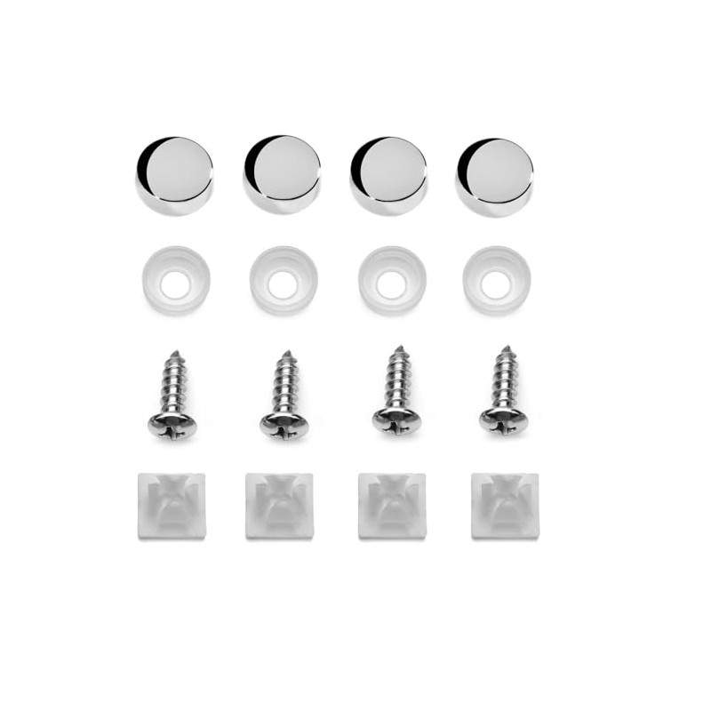 LFPartS Stainless Steel Screws Fasteners for License Plates, Frames, and