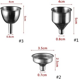 Silver Stainless Steel Funnel Oil,Metal Funnel Small Funnels Mini Filling Kitchen Funnel for Filling Tool Specialty Tools and Gadgets