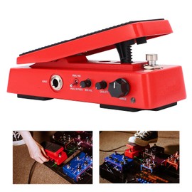 WAH Volume Pedal Multimode Adjustable Frequency Guitar Tuning Accessories 9V 18mA Red Metal (WAH-2 WAH-2 Voice Volume Pedal)