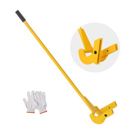 Happybuy Pallet Buster - 41-Inch Handle, 2000 lbs Capacity. Heavy-Duty Deck Demolition Tool. Made of Q235 Carbon Steel. Efficient and Effortless Board Removal Pry Bar Puller