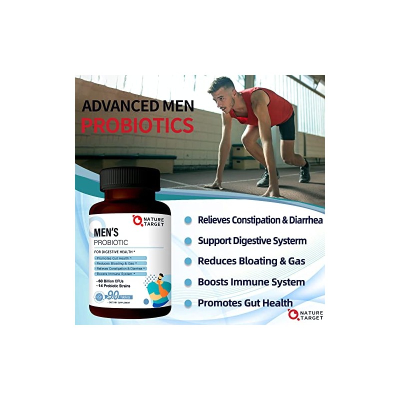 Nature Target Probiticos para Hombres con Suplemento Men Care