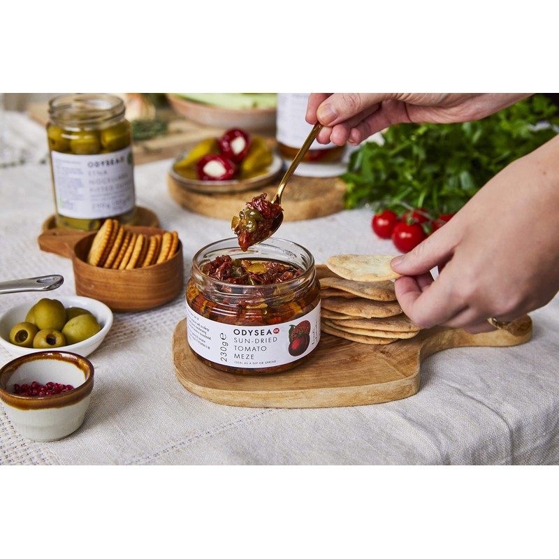 Odysea Sun-Dried Tomato Meze, Glass Jar, 230 g