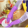 Elgood Deluxe-Waschhandschuhe mit latexfrei, lange Bündchen, Baumwollfutter, Reinigungshandschuhe, 2 Paar