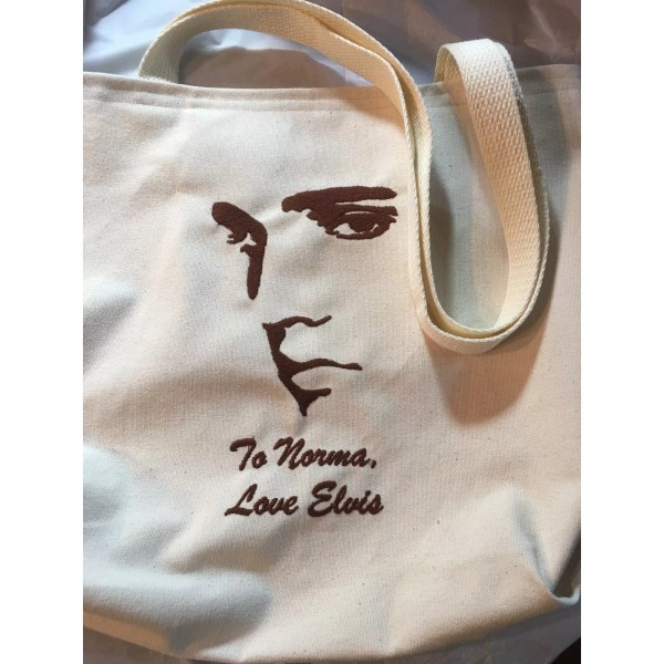 Embroiderrific Free personalizing Tote: NEW Elvis Machine embroidered tote