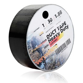 AUDTMWH Duct Tape Heavy Duty - 1.88 in x 90 ft, Waterproof, Temperature Resistant, Extreme Durability, Super Fix, No Residue, Industrial, for Duct Tape Crafts, Black
