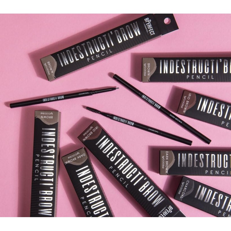 BPerfect IndestructiBrow Pencil – Retractable Ultra-Fine Brow Pencil with Spoolie