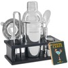 Modern Mixology Bartender Kit - 8-Piece Silver Cocktail Shaker Set