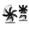 Heat Powered Stove Fan 7 Blade Moon Model Silent Operation