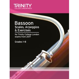 Trinity College London Bassoon Scales, Arpeggios & Exercises Grades 1 to 8 from 2017
