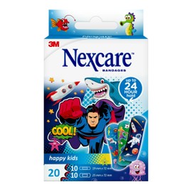Nexcare Happy Kids Plasters Cool, assortiert, 20/Packung