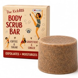 Morava Barra Exfoliante Corporal - Exfoliante Corporal Natural De Café Y Azúcar Para Una Piel Suave, Nutrida Y Radiante, Vegano, Libre De Crueldad... 
