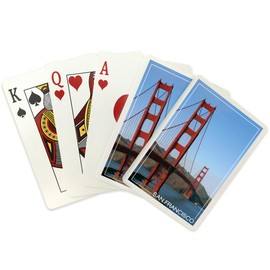 Lantern Press San Francisco, California, Golden Gate Bridge Day (52 Playing Cards, Poker Size Card Deck with Jokers)