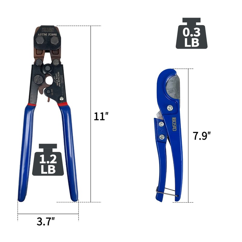 Sutekus PEX Cinch Tool Set For 3/8" to 1" Clamps