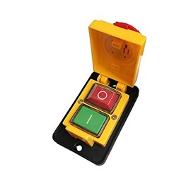 Trade-Shop Machines Electric On/Off Switch Main Switch 16A 250V for Circular Saw Band Saw Bench Drill Extraction System Mitre Saw Planer
