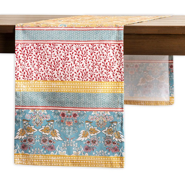 Maison d' Hermine Table Runner 100% Cotton 14.50 Inch x 108 Inch Decorative Runner Table Runners for Gifts, Dining, Kitchen, Parties & Camping, Marquise (Single Layer) - Spring/Summer