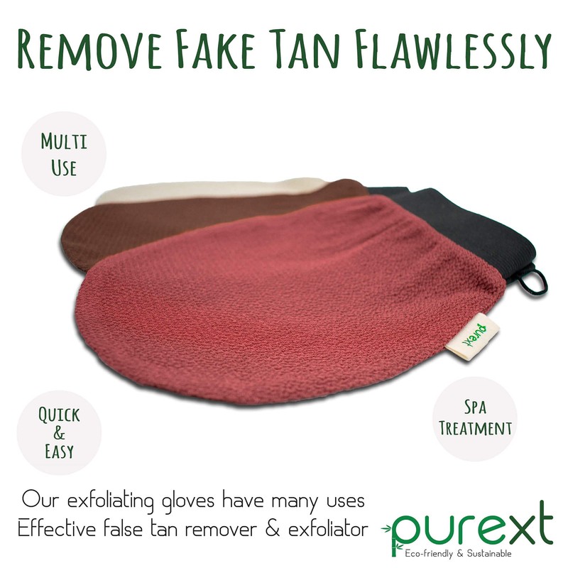 PureXT 3 Exfoliating Gloves - Kessa Hammam Body Scrubber -
