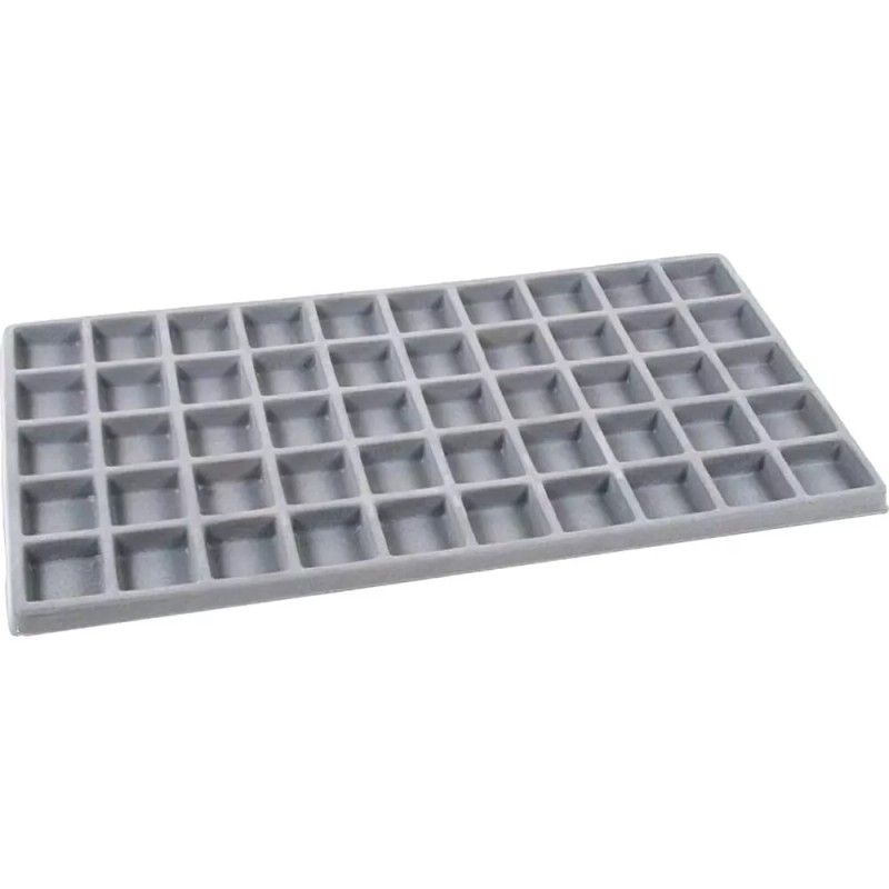 FindingKing 2 Gray Flocked 50 Compartment Display Tray Inserts
