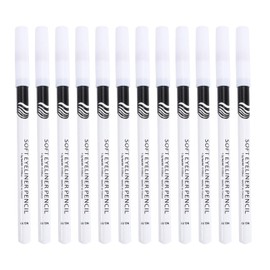 FRCOLOR White Eyeliner 24 Pieces Highlighter Eyeliner Pen Soft Line Eyeshadow Pencil Waterproof Long Lasting Eye Whitening Beauty Makeup Tools