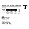 Donic-Schildkröt Top Team 800 Table Tennis Bat, AVS & PLS