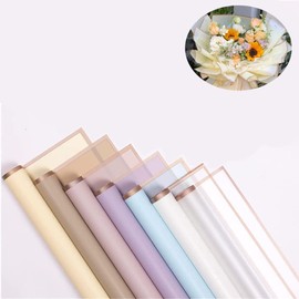 21 Hojas 7 Colores Papel de Regalo de Flores Con Borde Dorado Floristería Impermeable Suministros de Ramo de Floristería Manualidades de Bricolaje Embalaje de Regalo Papel para Envolver Ramo (21)