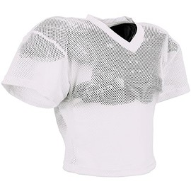 CHAMPRO Boys' Shuffle Youth Football Practice Jersey, White