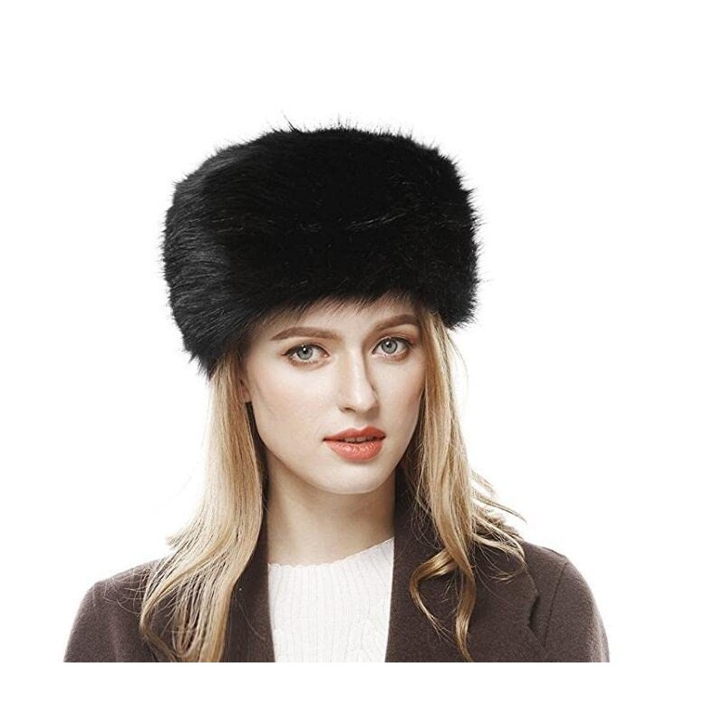 Folove Women's Fur Hat, Fluffy, Volume, Fluffy, Warm, Cold Protection,