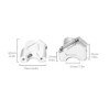 Handlebar Riser, Motorcycle Handlebar Riser Handlebar Clamp Mount Adapter Suitable