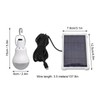 LED Solar Bulb Light Portable ABS and PC 150LM White