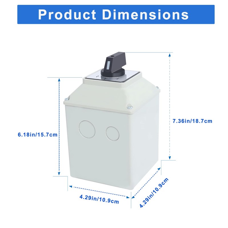 63A Rotary Changeover Cam Switch With Master Exterior Box, SZW26-63