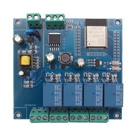 Fasizi ESP32 4-Kanal-Relaismodul Mit WiFi/Bluetooth IoT-Entwicklungsplatine AC220V/DC5-30V ESP32-WROOM-32E Programmierbare Platine Für Smart Home Automation DIY-Elektronikprojekte