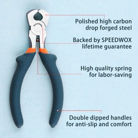 SPEEDWOX Mini End Nipper Pliers 4-Inch End Cutting Pliers Small Jewelry Making Pliers Convex Shoulder Thin Precision Wire Cutters for Cutting Jewelry Wire Nails Pulling Beading Hobby Work Craft