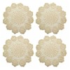 kilofly Handmade Crochet Round Cotton Lace Table Placemats Doilies Value