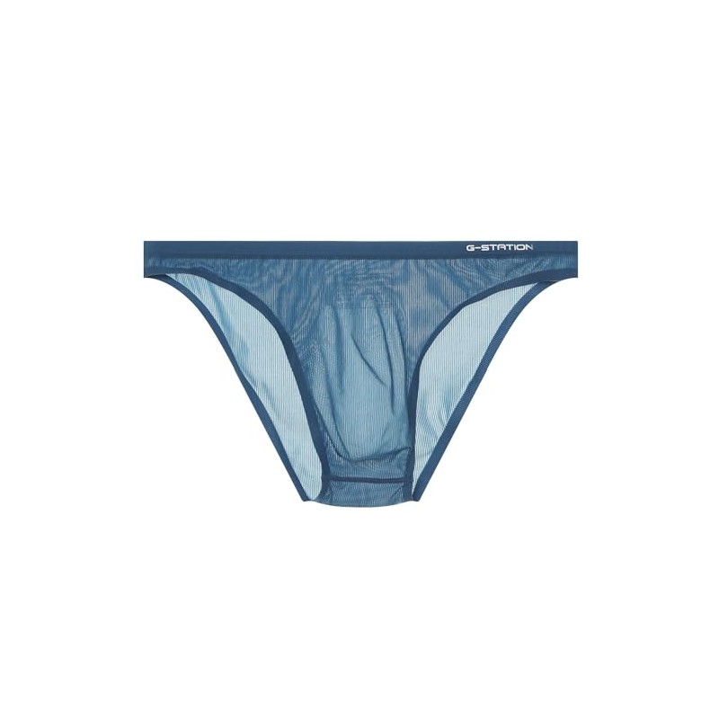 G-Station Men’s Bikini Briefs, 3D Processing, Seamless, Lightweight, See-Through, No