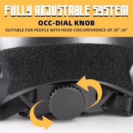 Adjustable Tactical Helmet with Helmet Cover, PJ Type Tactical Multifunctional Protective NVG Mount for Cosplay Hunting Shooting (tan)