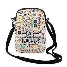 TSOTMO EA Gift Educational Assistant Gift Ea's were Created Because Teachers Makeup Bag Teacher's Day Gift for Teacher (EA'S were CR CA)