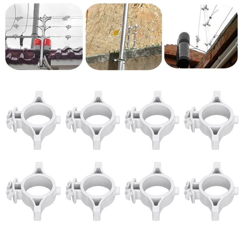 50pcs Electric Fence Insulators Pulse Electric Fence Terminal Rod Insulators