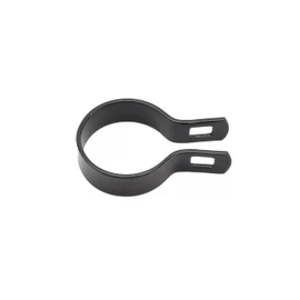 Ozark Fence & Supply Steel Black Coated Steel Brace Band: Brace Bands for Chain Link Fence Post - Rust-Resistant, Durable, Easy Install. Includes Required Bolt. (4", 12)