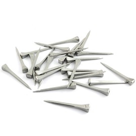 DZS Elec 25pcs E5 Horseshoe Nail 2.1 Inch Copper Plating Steel Horse Shoe Nails Craft High Tensile Strength Precision Nails