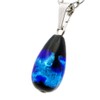 GOLD STONE Sparkling Firefly Glass Necklace, Drop Dragonfly Ball, Pendant,