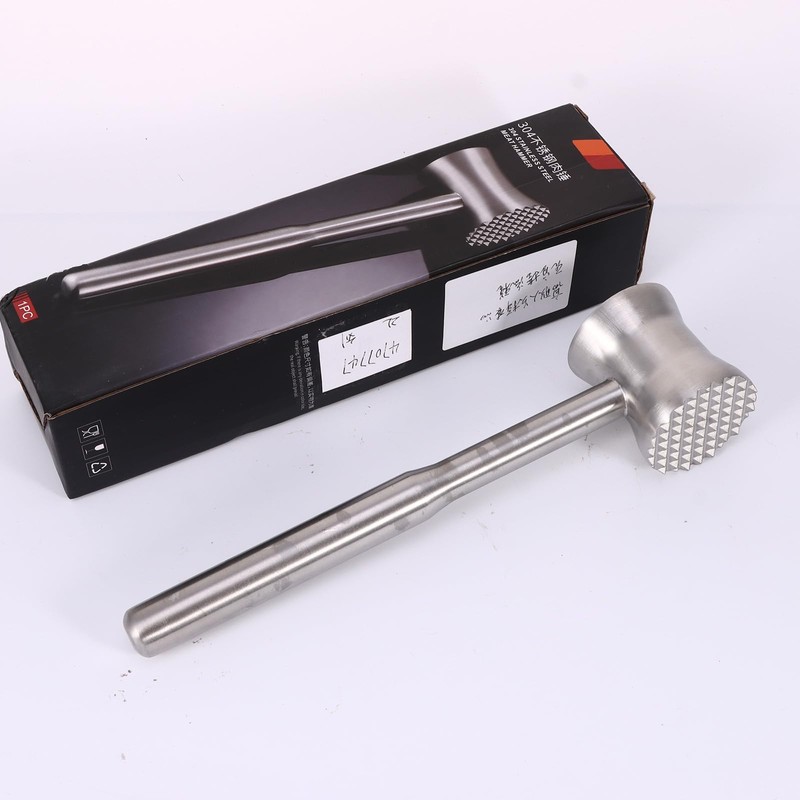Meat Tenderiser Mallet Hammer, Meat Tenderizer Tool Mallet Pounder, Stainless