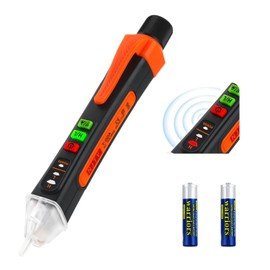 Penriter Non-Contact Voltage Tester 12-1000V AC Operating Range, Current Tester with Torch and Summer Alarm, Live Zero Wire Tester Phase Tester with Lamp Dual Sensitivity 12~1000V/48~1000V