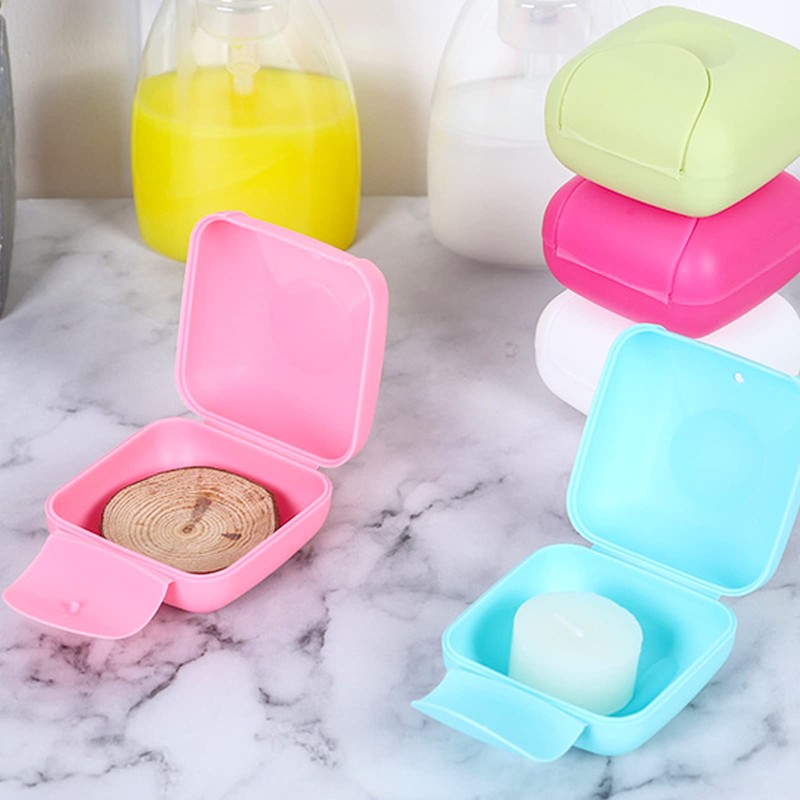 XLKJ Pack of 2 Soap Dish, Small Soap Box with