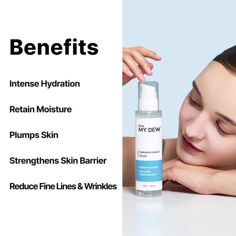 DearMYDEW 2% Hyaluronic Acid Serum with Vitamin B5, Hyalu B5