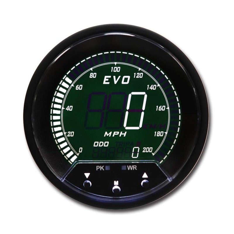 MOTOR METER RACING EVO Series 85mm 3-3/8" Digital GPS Speedometer
