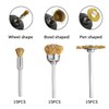 45Pcs Wire Brushes Set,Steel Wire Wheels Pen Brushes Set Kit
