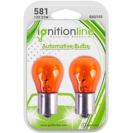 Amber Orange 12V 21W Bayonet Indicator Signal Off Set Pins Car Bulbs
