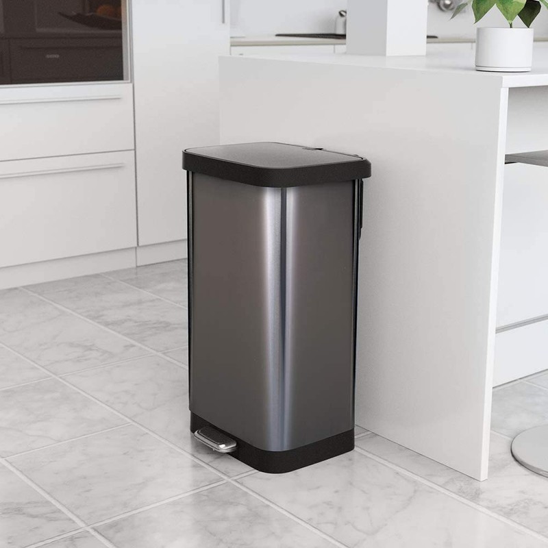 Glad 20 Gallon / 75.5 Liter Extra Capacity Stainless Steel