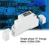 KWh Meter, XTM18S Digital LCD Single-Phase Electric Meter, 1P DIN-Rail